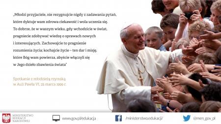 Świętujmy razem 100. rocznicę urodzin Jana Pawła II