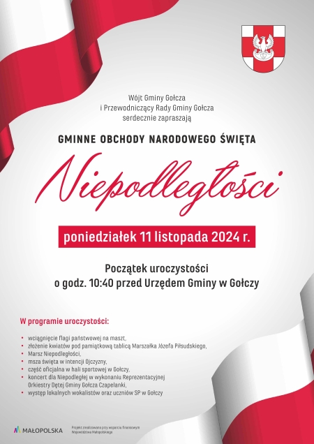 GMINNE OBCHODY NARODOWEGO ŚWIĘTA NIEPODLEGŁOŚCI