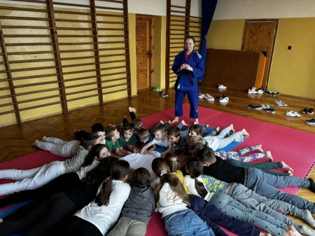 Zajęcia pokazowe z judo w ramach programu '' Mały Mistrz''