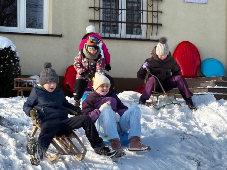 LEKCJA WYCHOWANIA FIZYCZNEGO NA ŚNIEGU