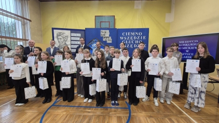 Sukces naszych uczniów w konkursie plastycznym „Bajki Adama Mickiewicza w sztuce malarskie
