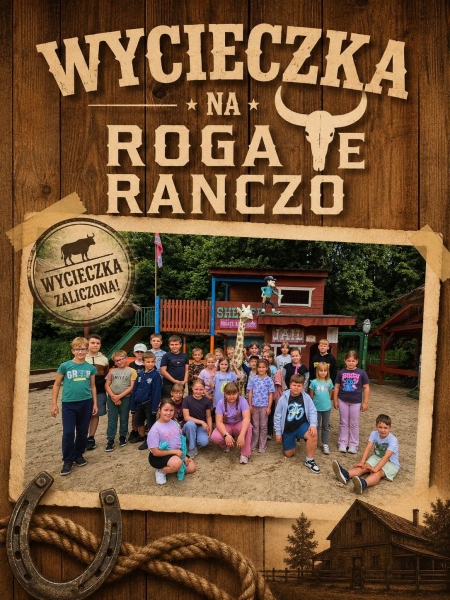 Wycieczka klas 1–4 do Rogatego Rancza w Zabierzowie ??